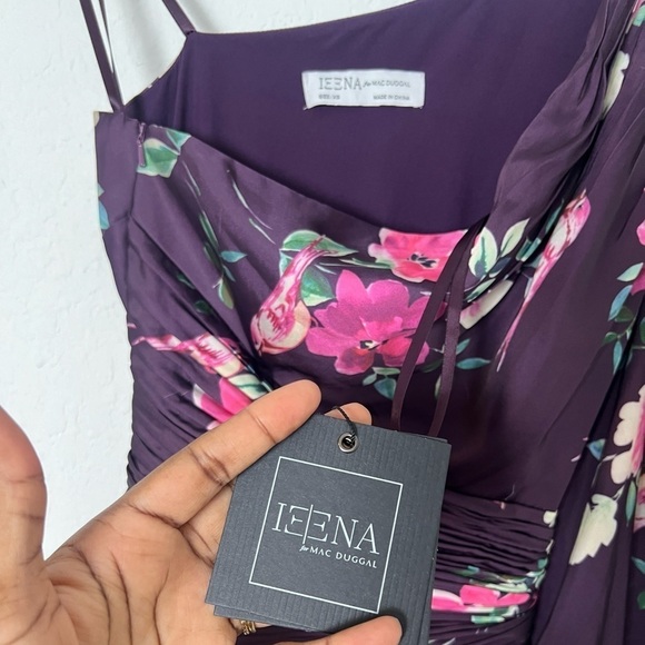 Mac Duggal Floral One-Shoulder Gown - Picture 7 of 10